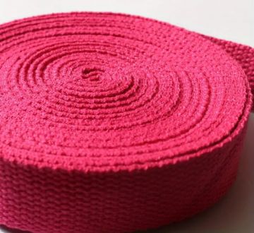 Strap Cotton 1" Rose Red 6 yard coil