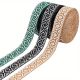 Strap Woven Poly Diamond Design Gold 1" W 5 yards