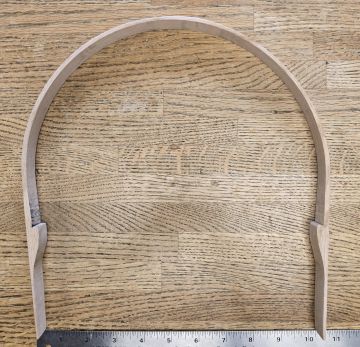 Handle U Notched Round Top OAK 10" Spread 21" Long