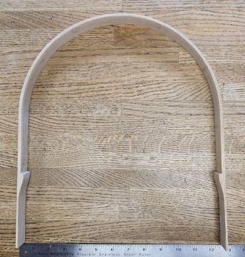 Handle U Notched Round Top OAK 12" Spread 25" Long