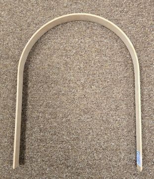 Handle Unnotched U 41" x 1" W x 12" spread Oak