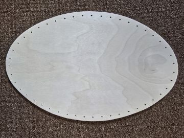Base Drilled Oval 10" Wide x 16" Long 47 holes