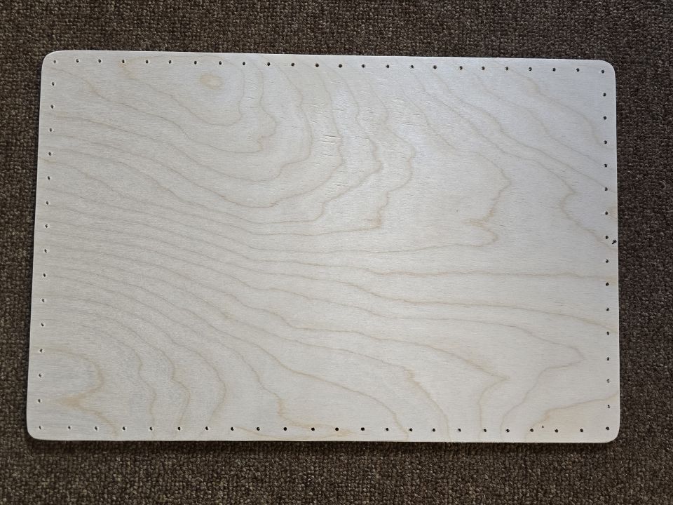 Base Drilled Rectangle 12" Wide x 18" Long 75 holes