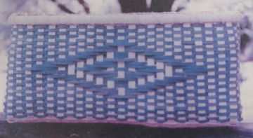 Pattern - Blue Diamonds Basket by Hall