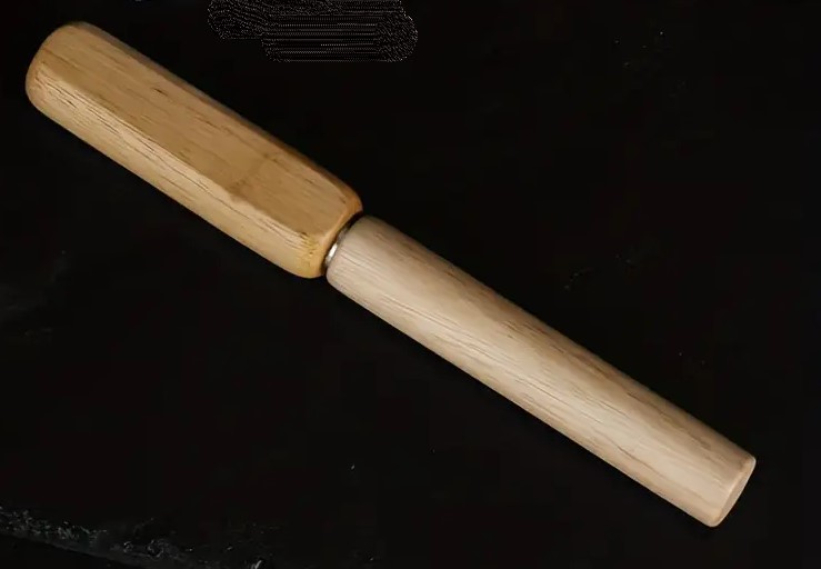 Tool - Awl Wood Square Handle with Wood Cover