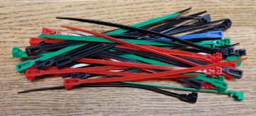 Tool  - Cable Ties Reusable 1/8" W - 10 pk Multi-colored