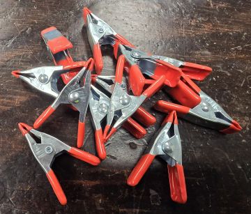 Tool - Rubber Tipped Clamps 1/2" Easy Open dz Pack