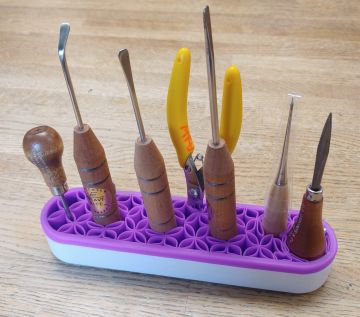 Tool - Tool Holder Oval Silicone Top Purple