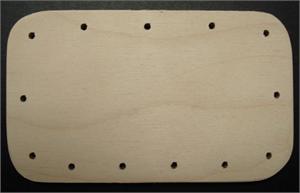 Base Drilled Rectangle 3" Wide x 5" Long 12 holes