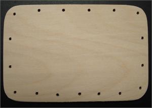 Base Drilled Rectangle 4" Wide x 6" Long 17 holes
