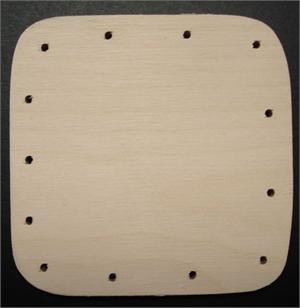 Base Drilled Square 4" 13 holes