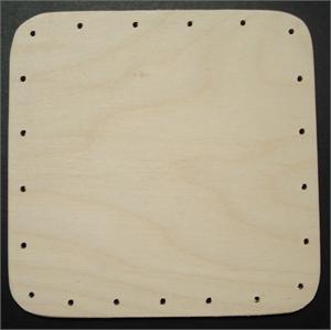 Base Drilled Square 6" 21 holes