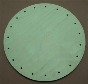 Base Drilled Round 6" 19 holes