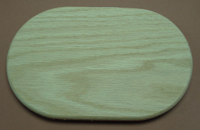 Base Slotted Race Track / Oblong 5" x 8" Oak