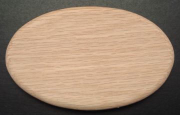 Base Slotted Oval 2" x 3" Oak
