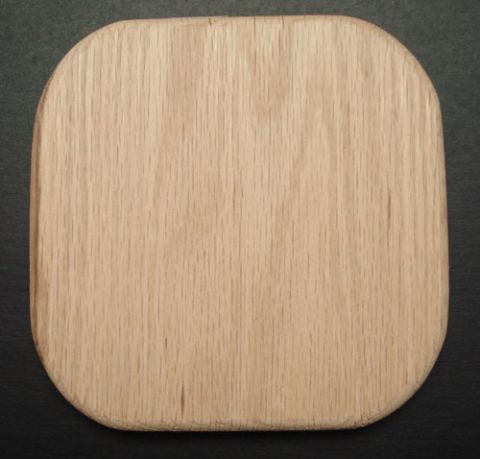Base Slotted Square 12" Oak