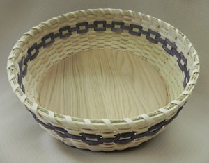 Pattern - Display Basket on Round Slotted Oak Base by Wagner
