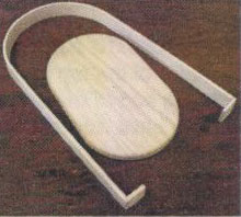 DOval High - 5" x 8" Oblong Slotted Oak Base with 6" W x 12" H D Handle Set