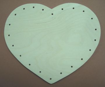 Base Drilled Heart Shape 8" 22 holes