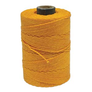 Irish Waxed Linen 4ply Bright Autumn Yellow 50 gram Spool