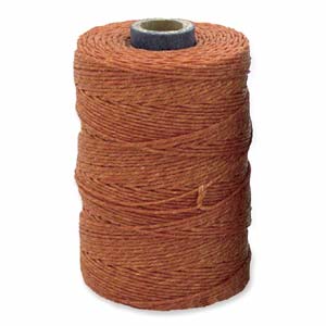 Irish Waxed Linen 4ply Light Rust 50 gram Spool