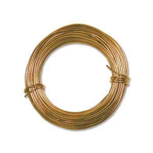 Aluminum Wire Round 18 gauge Gold