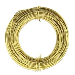 Aluminum Wire Round 18 gauge Light Gold