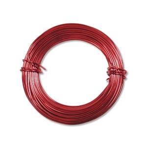 Aluminum Wire Round 18 gauge Red