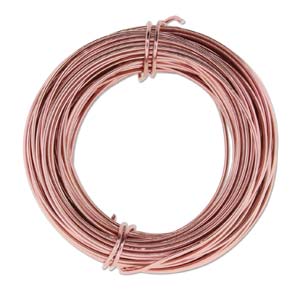 Aluminum Wire Round 18 gauge Rose Gold