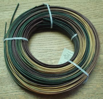 Reed Flat Spacedyed 1/4" Wide #24 Earthtones half pound coil