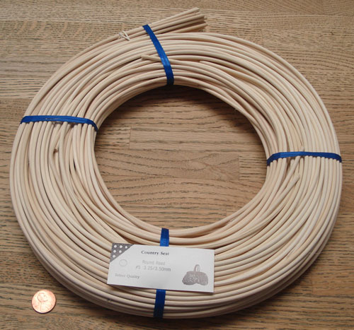 Reed Round Natural #5 (3.25/3.50 mm) one pound coil