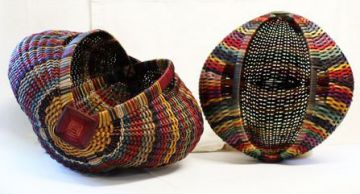 Pattern - Jewel Toned Yarn Basket by Bowers