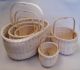 Pattern - Classic Oval Baskets Tall Sq U Handle Slotted Base by Wagner