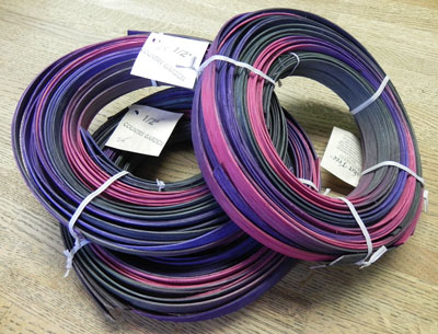 Reed Flat Spacedyed 1/2" Wide #25 Country Garden half pound coil