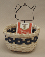 Pattern - Tea Packet Basket w/Wooden Base & Wire by Wagner
