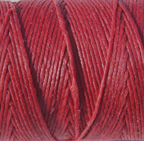 Irish Waxed Linen 4ply Country Red 25ft.