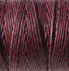Irish Waxed Linen 4ply Maroon 50 gram Spool