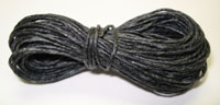 Irish Waxed Linen 4ply Charcoal Grey 25ft.