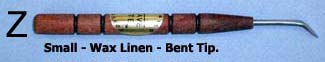 Tool - Weave-Rite Waxed Linen (Z) Small bent tip tool with Pointed Tip