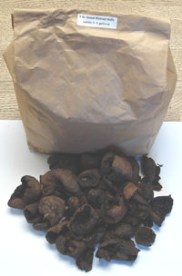 Dried Walnut Hulls
