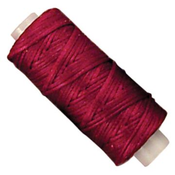 Braided Cord Waxed Red