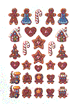Rub-on Paint Designs Gingerbread Cookies #8415