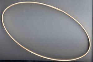 Hoop Oval Oak 4" x 9" x 1/2"