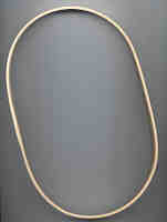 Hoop Oval Race Track Oak 6" x 9" x 3/4"