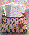 Kit - Burgundy Hill Wall Basket 1" x 9" base