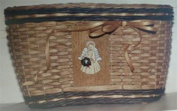 Pattern - Angel Greetings Basket by Canafax