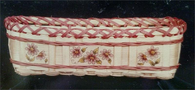 Pattern - Flowered Video Tape Basket by Conn & Banks