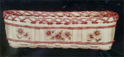 Pattern - Flowered Video Tape Basket by Conn & Banks