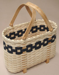 Pattern - Tote Shopper Basket on Rectangle Base by Wagner