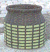 Pattern - Grid Design Oval Urn Basket by Tunnicliffe